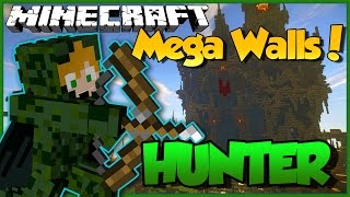 Minecraft  Mega Walls HUNTER CLASS  New Kit Golden Apples and more [upl. by Etnomal]