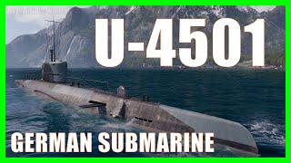 German Submarine U4501 World of Warships Wows UnterseeBoot Preview [upl. by Richela]