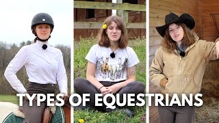 DIFFERENT TYPES OF EQUESTRIANS funny 😂 [upl. by Edniya]