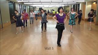 Beeswing Line Dance Choreographed by Tina Argyle [upl. by Morissa]