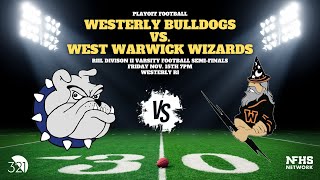 RIIL Div 2 SemiFinals Westerly Bulldogs vs West Warwick Wizards  November 15 2024 [upl. by Liarret]