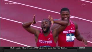 2018 NCAA Track Championships Men’s 100m Final [upl. by Lletram]