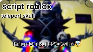 Undertale Judgement Day🍽️ script roblox teleport skull so op1hour30skull200wins🤑 [upl. by Mindi219]