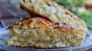 Η πιο τραγανή και εύκολη τυρόπιτα  The best greek  feta pie [upl. by Skantze]