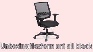 Unboxing cadeira Flexform uni All black [upl. by Cayla823]