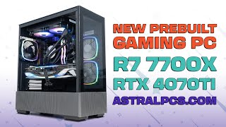 EPIC 4K Gaming PC With AMD Ryzen 7 7700X  RTX 4070 TI  Montech SKYTWO [upl. by Lenhard]