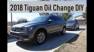 201822 Tiguan  Oil Change DIY [upl. by Votaw]