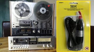 Tape Head Demagnetizer Review Before amp After Sound Test Akai Sony Cassette deck Reel 2 Reel [upl. by Anyd33]