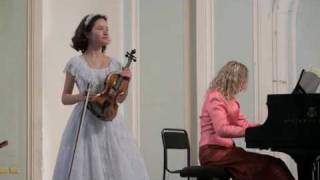 Anna Savkina plays Nicolo Paganini quotI Palpitiquot [upl. by Ime95]