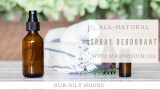 How to Make Spray Deodorant  BAKING SODA FREE DEODORANT RECIPE [upl. by Amann82]