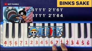 Not Pianika Binks No Sake  Brook One Piece Melodica Notes [upl. by Feenah653]