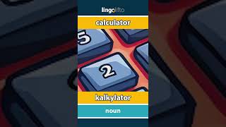 🇬🇧🇸🇪 calculator  kalkylator  learn English  låt oss lära oss engelska [upl. by Enomahs]