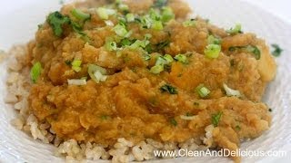 Red Lentil Stew W Root Veggies  Clean Eating Recipe [upl. by Clair871]