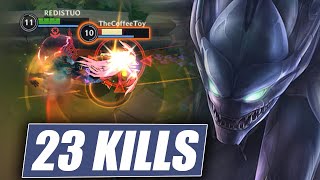 Wild Rift KhaZix 23 kills Jungle Gameplay  Season 11 [upl. by Grew]