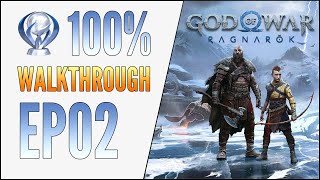 EP02 God of War Ragnarok 100 Walkthrough  Thor [upl. by Dranel634]