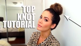 Top Knot Hair Tutorial SUPER EASY [upl. by Alia]