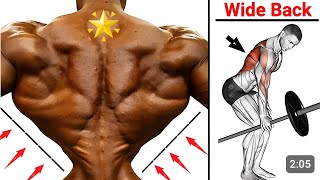 5 Exercises To Build Wider Back ll Back Workout At Gym [upl. by Iridissa]