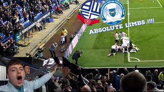 ABSOLUTE LIMBS  AS BOLTON SCORE IN THE 98TH MINUTE TO BEAT PETERBOROUGH UTD 10  BWFC V PUFC [upl. by Hullda716]