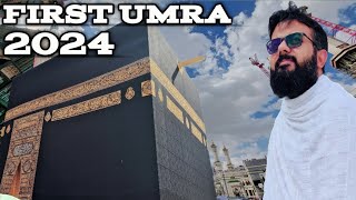 A beautiful day  trip to Makkah  First UMRA VLOG 2024  New year ka pehla UMRA [upl. by Enorahs73]