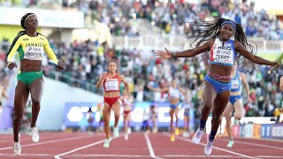 Team USA SHOCKS JAMAICA for womens 4x100 world title  NBC Sports [upl. by Coe]