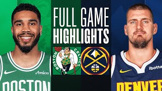 CELTICS vs NUGGETS  NBA ABU DHABI GAMES  FULL GAME HIGHLIGHTS  October 4 2024 [upl. by Isej]