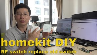 【home automation DIY by NodeRed07】RF remote control by homekit [upl. by Moorish]