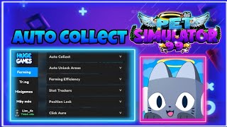 📥Roblox script hack📥😺pet simulator 99😺Huge GamesAuto CollectmobilePCLion Kc Lee [upl. by Ariad]