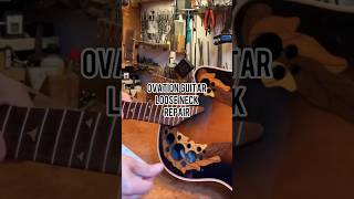 Ovation Acoustic Guitar how to adjust the Neck shorts tutorial guitar repair diy craft hack [upl. by Tomchay]