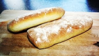 REZEPT CIABATTA BAGUETTE  schnell amp einfach selber machen [upl. by Ahsyekat]