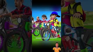 Scary Teacher 3D vs Squid Game Skills Traffic Safety Challenge Motorbike Cutting Orange Candy Shapes [upl. by Ratna]