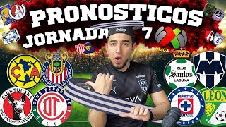 🔥⚽️ PRONÓSTICOS JORNADA 7  LIGA MX  APERTURA 2024 ⚽️🔥 [upl. by Ahsiekit]