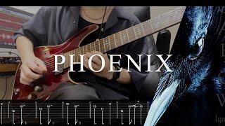 【TAB12】lynch  PHOENIX 悠介 Part Full Guitar Cover Live ver【7弦ギター】 [upl. by Harlie]