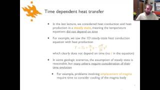 Geodynamics  Lecture 81 Timedependent heat transfer [upl. by Carleton]