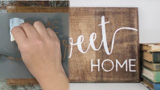 How to Stencil on Wood Secrets to getting perfect results every time [upl. by Neumeyer536]