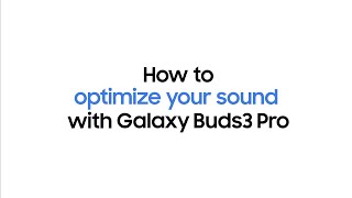 Galaxy Buds3 Pro Adaptive Noise Control nutzen  Comment utiliser Adaptive Noise Control  Samsung [upl. by Yahsat]