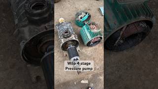 Wilo make 4 stage pressure pump 15 HP 2900 RPM electricmotor pump motor winding youtubeshorts [upl. by Pena]