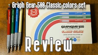 Pentel Graph Gear 500 classic colors collection set review [upl. by Ellard]