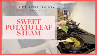 A New Way to Enjoy Sweet Potato Leaf Stems [upl. by Cchaddie]