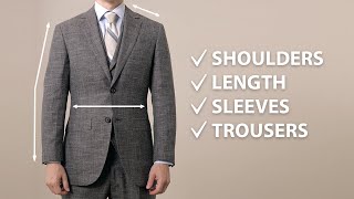 How a Suit Should Fit 2022 Guide [upl. by Htabmas211]