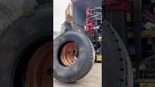 Truck Puncture Tire amp Wheel Replacement Outdoor Rescue [upl. by Tnarb]