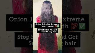 Onion juice for extreme hair growth shorts haircare hairgrowth growup ashortaday [upl. by Yllut]