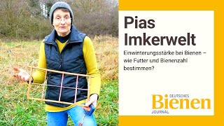 Pias Imkerwelt Einwinterungsstärke bei Bienen – wie Futter und Bienenzahl bestimmen [upl. by Oilejor]