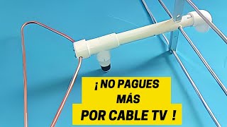 Construye una ANTENA POTENTE en Casa y Olvídate del Cable TV [upl. by Sadonia]