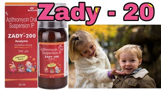 Zady  200 Syrup  Azithromycin Oral suspension Uses Doses side effects in Hindi [upl. by Aleydis236]