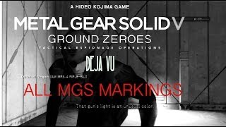 Metal Gear Solid V Ground Zeroes  Deja Vu All MGS Logos markings Grey Fox Skin PS3 [upl. by Ddal637]