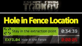 Escape From Tarkov Interchange hole in fence location guide [upl. by Niliram]