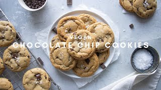 The BEST Vegan Chocolate Chip Cookies [upl. by Mairhpe]