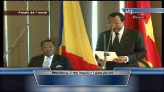 Têteàtête Paul Biya  Idriss Deby au Palais de lUnité jeudi 22 mai 2014 [upl. by Vitoria153]