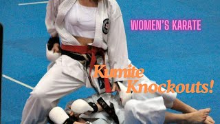 Womens karate kumite knockouts [upl. by Roda343]