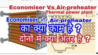 power plant economiser and air preheaterworking of economizer and air preheater in hindi [upl. by Philemon]